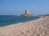 spiaggia con torre di Bari Sardo