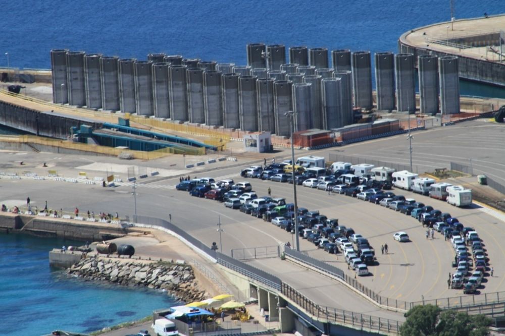 porto di Golfo Aranci - aerea dell'imbarco