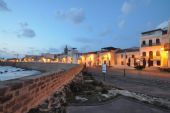 Bastioni di Alghero al tramonto