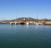 The marina of Porto Corallo