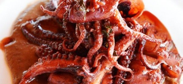 Octopus with Cannonau