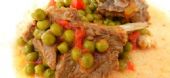 Lamb stew with peas