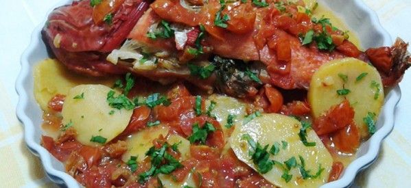 Baked fish Capone
