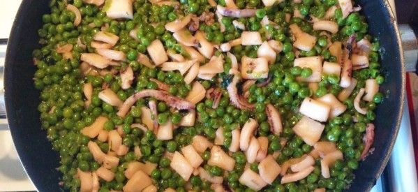 Cuttlefish with peas