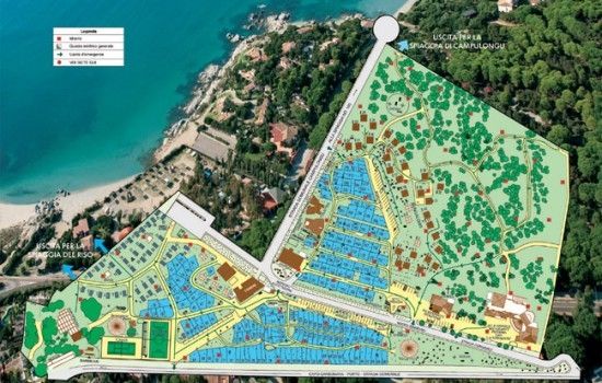 planimetria Camping Village Spiaggia del Riso