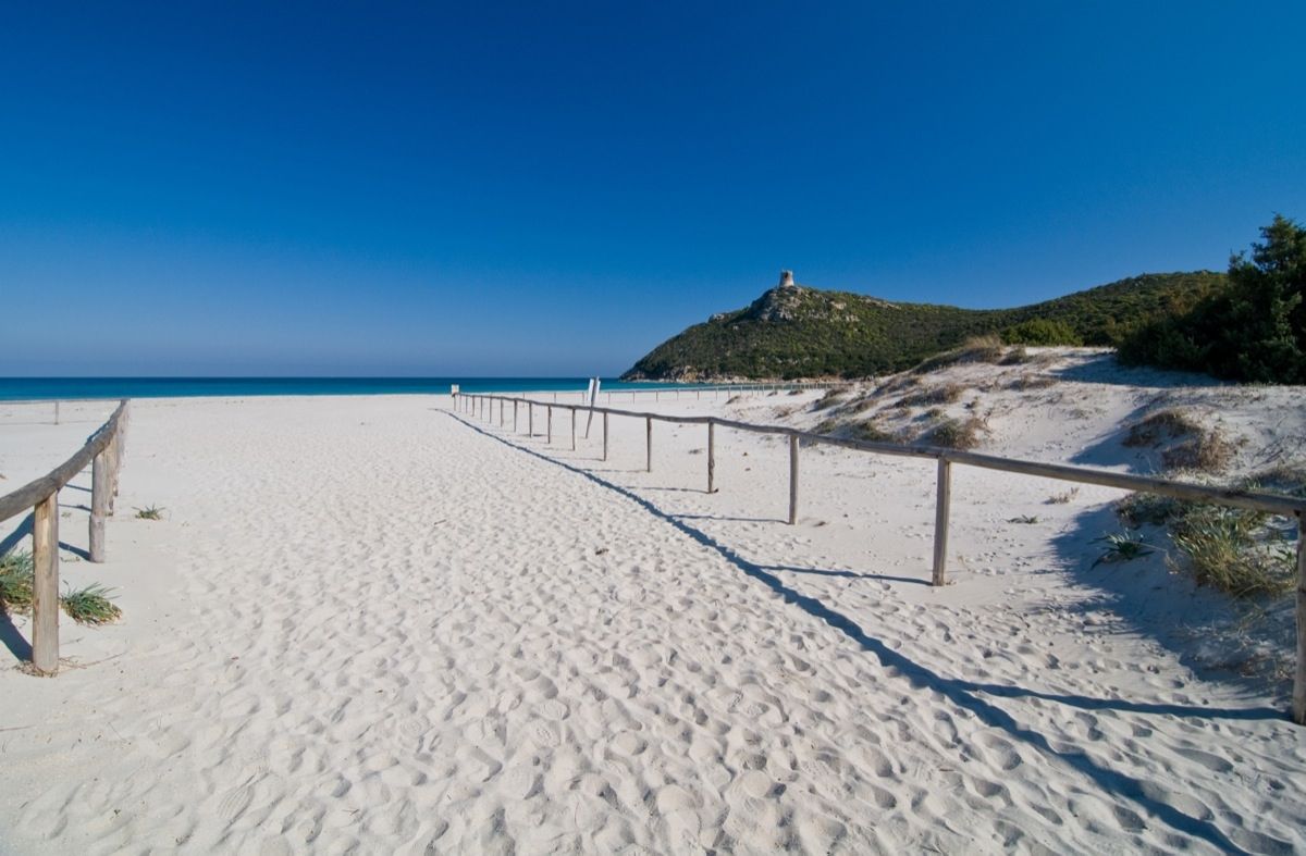 spiaggia del Giunco nel territorio di Villasimius