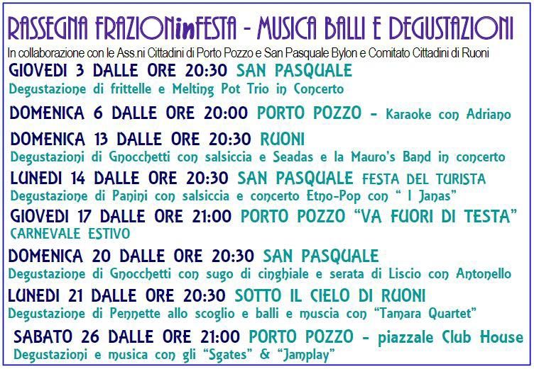 Santa Teresa Gallura eventi estate 2017