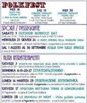 Eventi agosto 2017